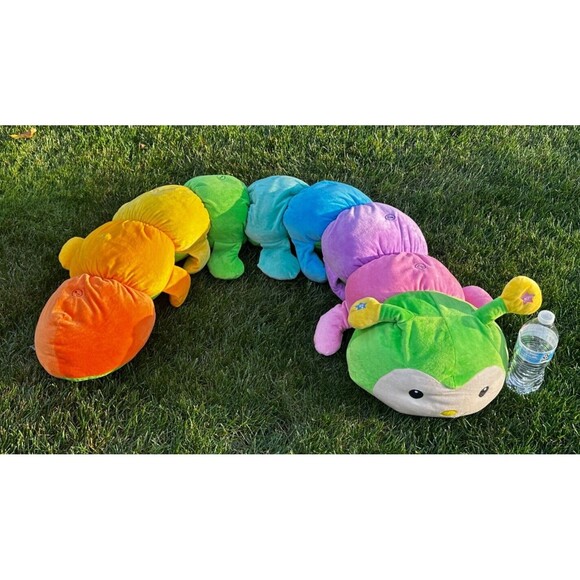 GOFFA~5 Foot Giant Jumbo 60" Musical Plush Stuffed Learning Caterpillar - VIDEO! - Picture 1 of 13